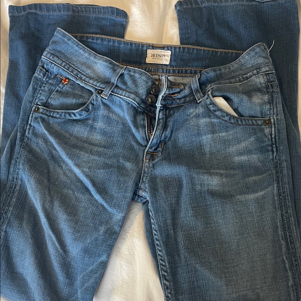 Hudson Jeans Women's Classic Blue Straight Leg Jeans
